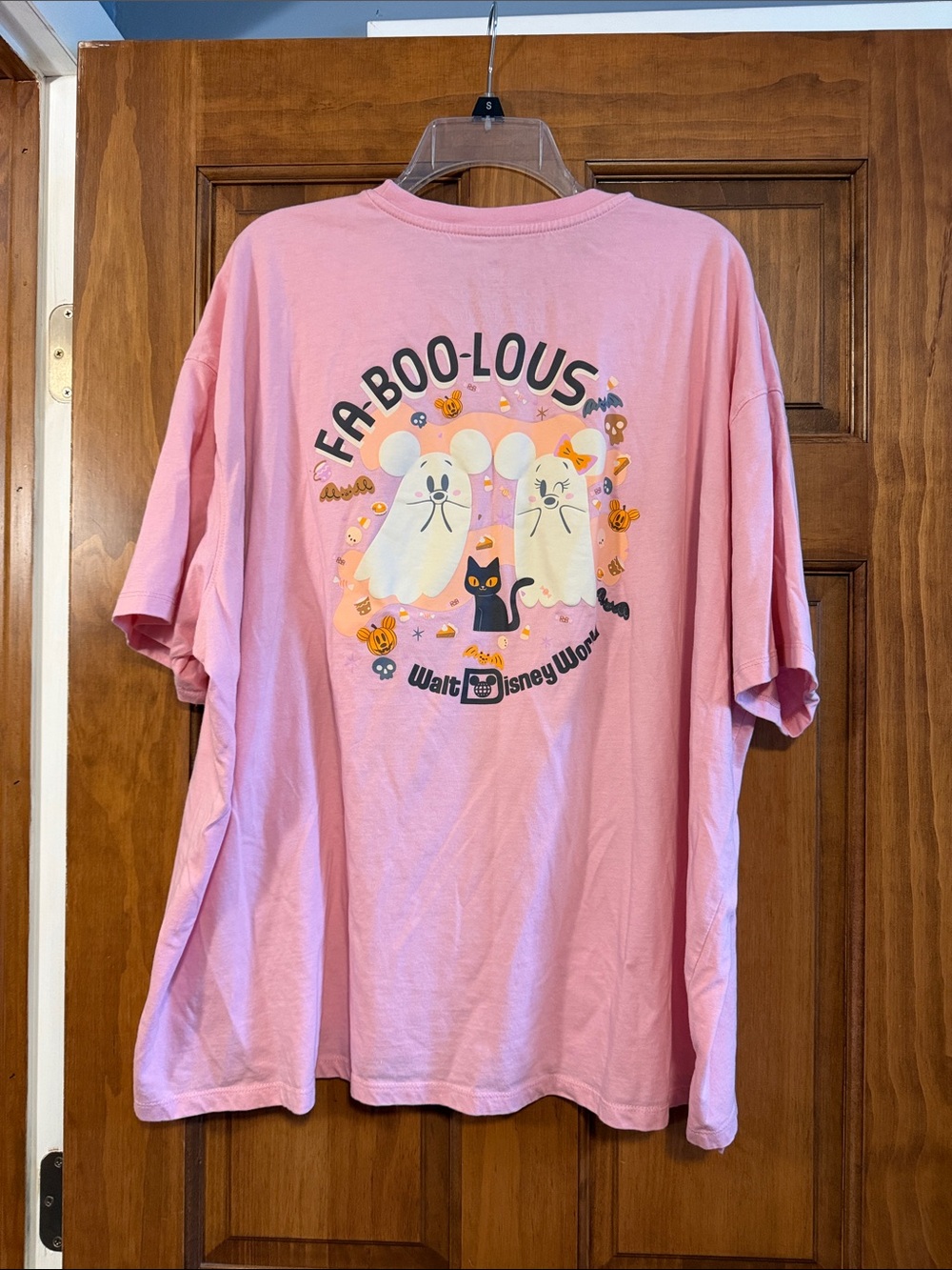 Disney Pink 'Fa-Boo-Lous' Halloween Graphic Tee